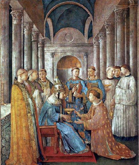 Fra Angelico St Sixtus Ordains St Lawrence